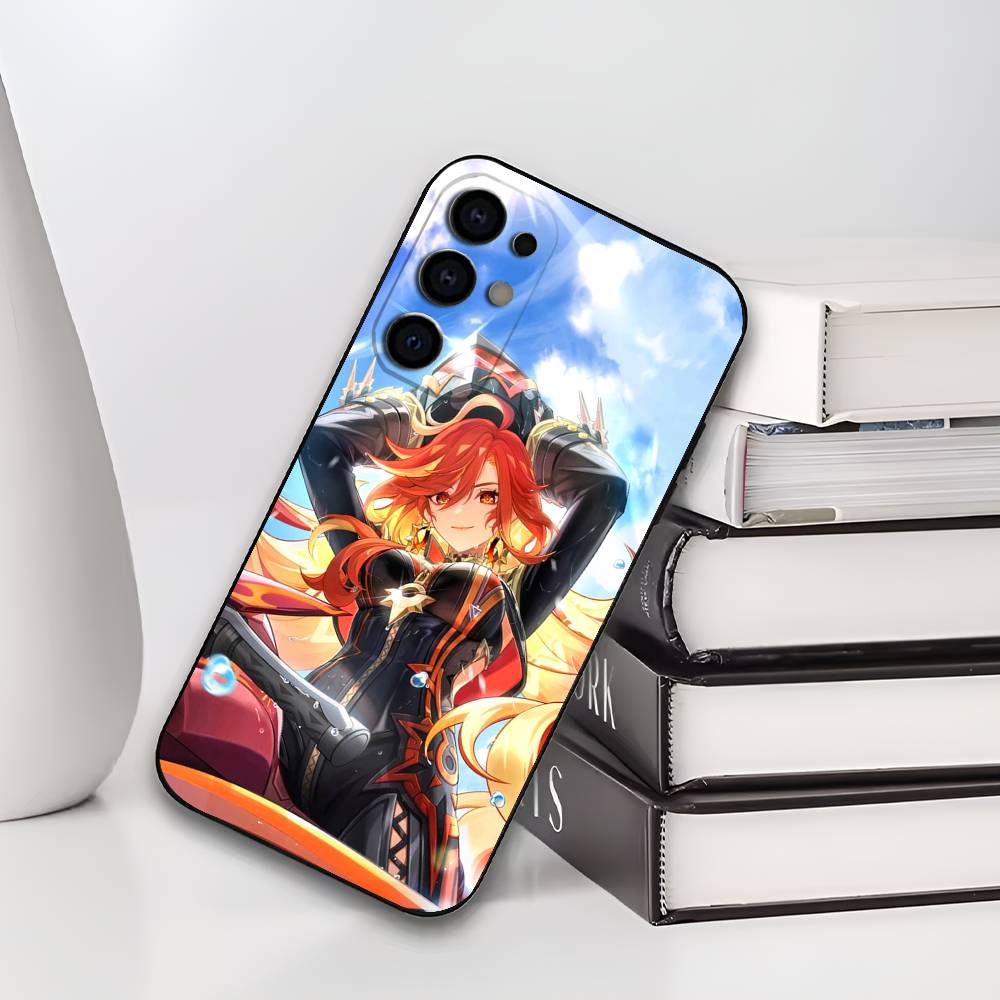 

M-Mavuika G-Genshin I-Impact Phone Case For Samsung S25,S24,S21,S22,S23,S30,Ultra,S20,Plus,Soft Silicone Black Cover Samsung S21plus