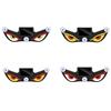 Devil Eyes Car Light Solar Powered LED Dynamic Windshield Ambient Lamp USB-C Rechargeable Vehicle Light with Vibration And Light Sensor Multiple