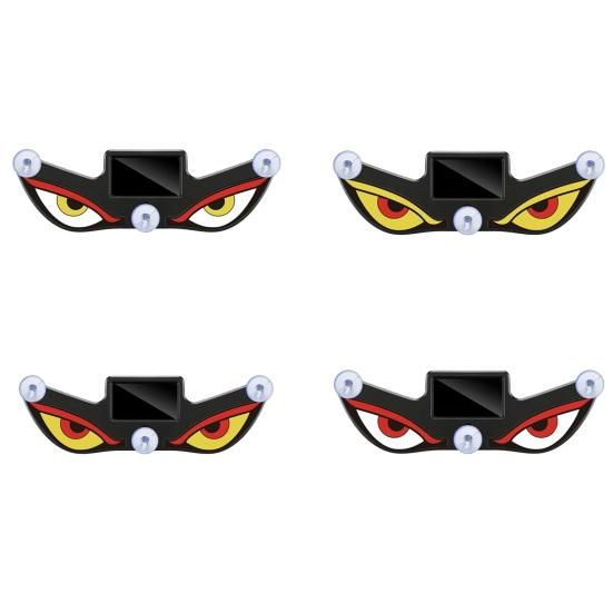 Devil Eyes Car Light Solar Powered LED Dynamic Windshield Ambient Lamp USB-C Rechargeable Vehicle Light with Vibration And Light Sensor Multiple