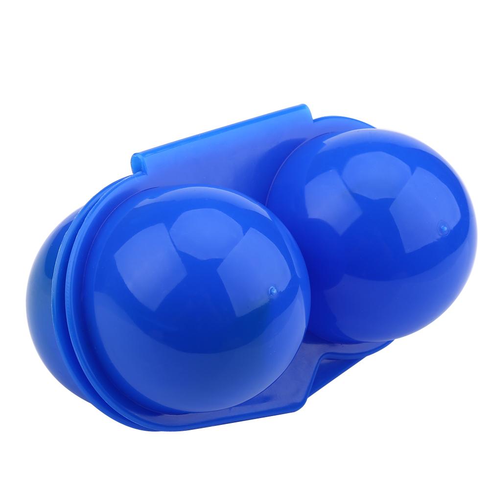 Plastic 2pcs Eggs Carrier Storage Box container For Outdoor Picnic Camping Use(Blue)