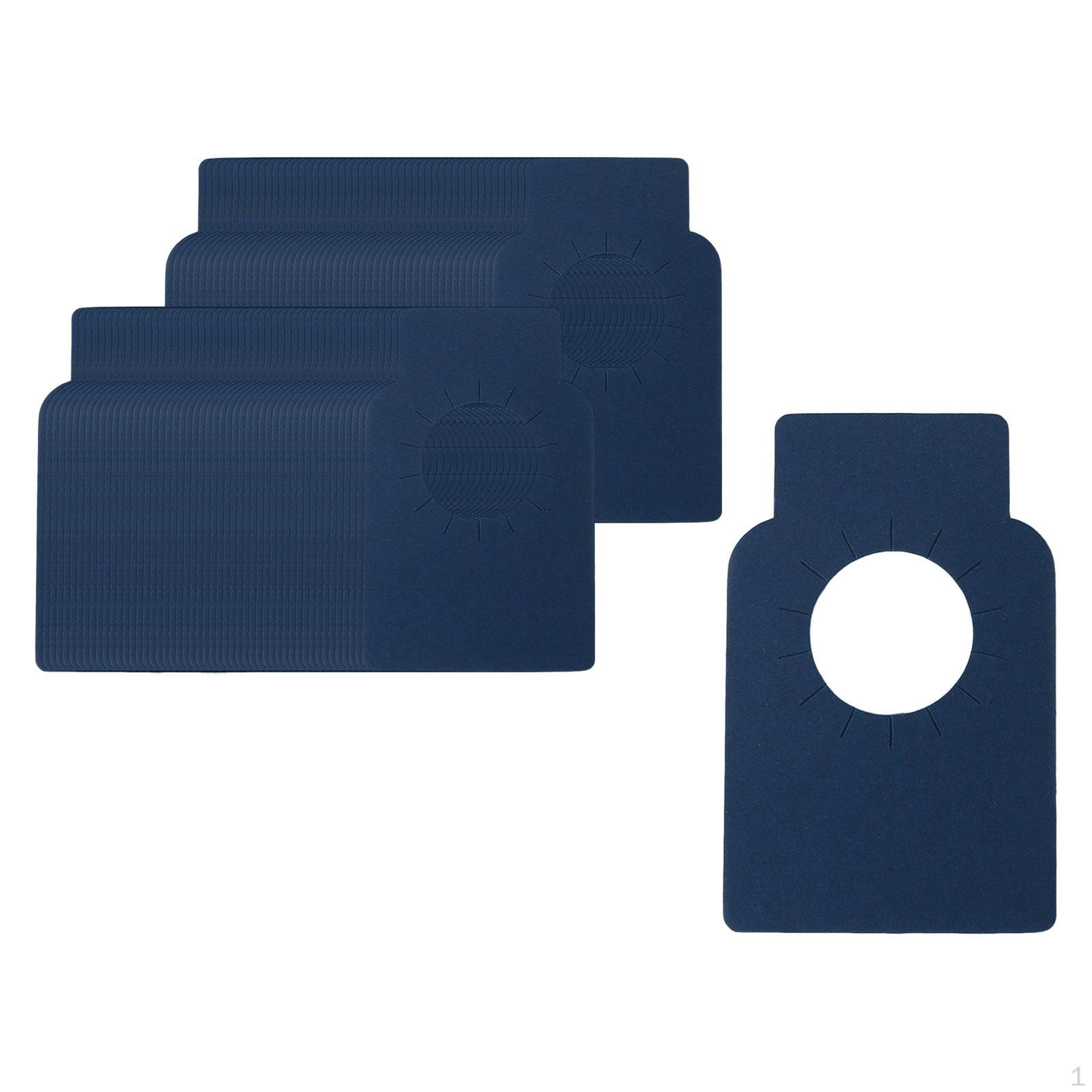 

100 шт. бирки для бутылок вина, отличительные этикетки для напитков, подвесные двухсторонние этикетки для шампанского синий