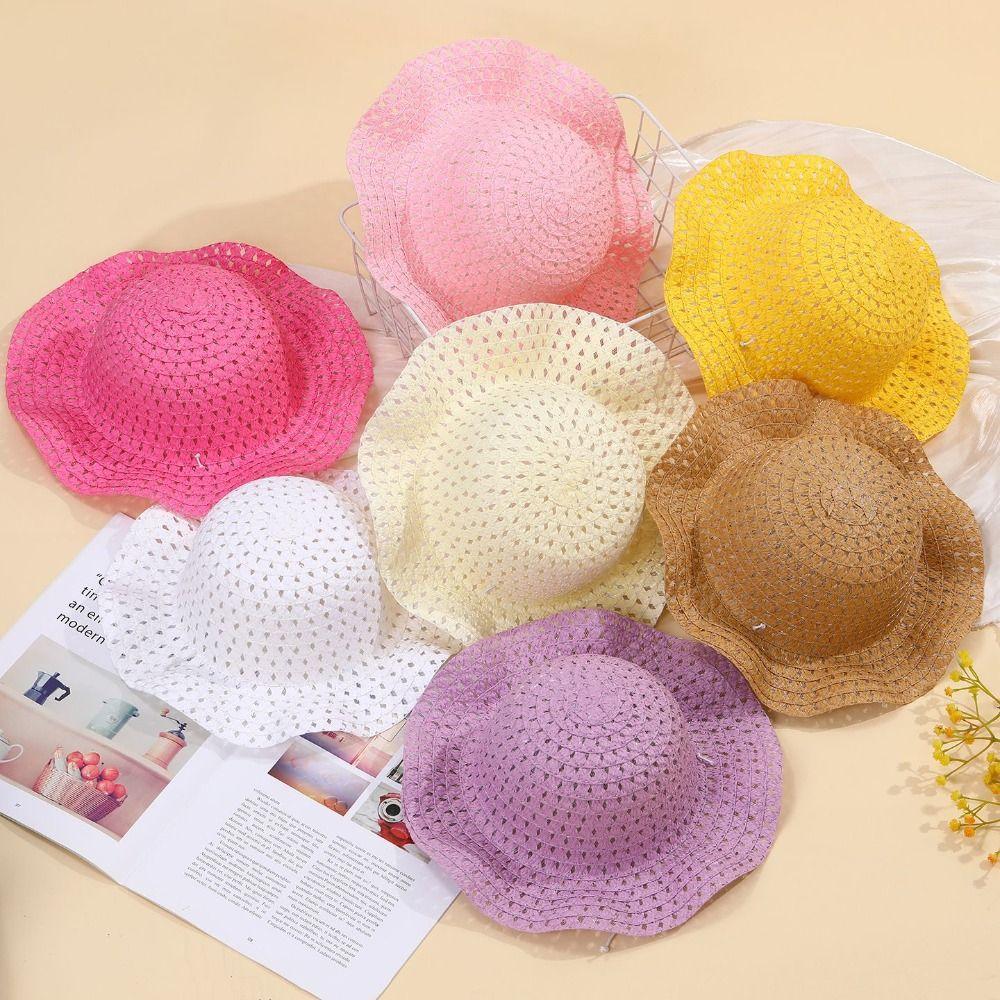 Hollow Out Baby Hats Large Brim Bucket Hat Cute Beach Hats Summer
