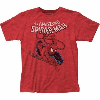 Camiseta Tendencia Retro Americana Hombre Verano Punk Spider-Man Cruzando el Universo Holgada Hip Hop Algodón Oversize Ropa Femenina Masculina