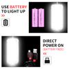 Camping Tent Work Maintenance Lantern Light with Magnet Hook 2-Pack 800 Watt Powerful Flashlight USB Rechargeable COB Work Light
