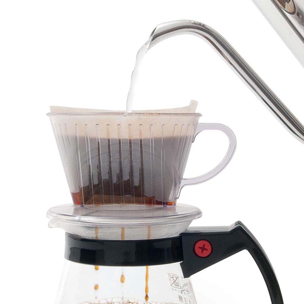 Kalita Coffee Dripper, Plastic, Serves 7-12, 104-D #07001