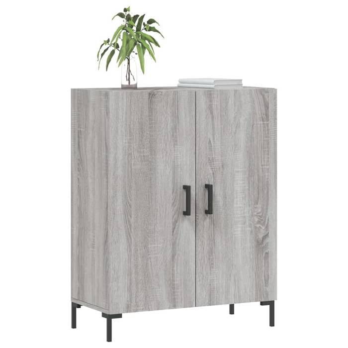 VidaXL Buffet sonoma gris 69,5x34x90 cm bois d'ingénierie 827730