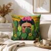 AArt Frida Kahlo Pillow Case for Sofa Living Room Home office Decor Protective Cover