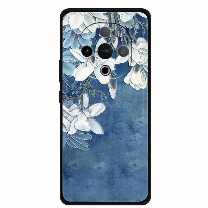 For Vivo Y300 5G Case 3D Emboss Flower Black Silicone Soft Back Cover Case For Vivo Y300C 2025 Phone Case 6.77" Coque Shell Para