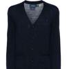 Polo Ralph Lauren Solid Slim Fit V-Neck Single-Breasted Long Sleeve Knit Sweater Men sweater Navy-Blue 710946144001