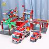 HUIQIBAO 774 Stück Stadt Feuerwache Modell Bausteine Jungen Feuerwehrauto Pädagogische Konstruktionssteine Spielzeug Für Kinder