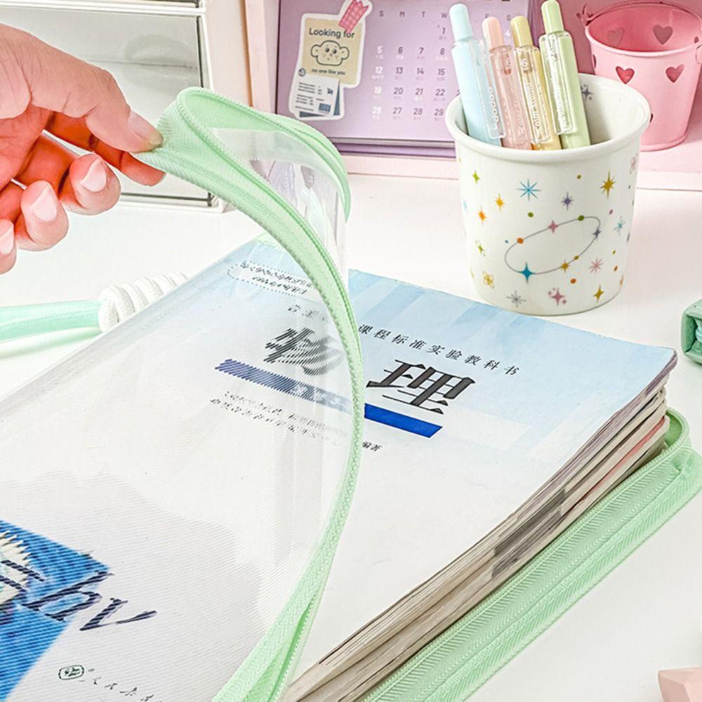 Writing Pad A4 Folder Large Capacity File Folder Bag A4 File Pocket  School Office Supplies