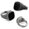 2026 Domineering Black Epoxy Styling Ring Fashion Domineering Jewelry Men's Jewelry