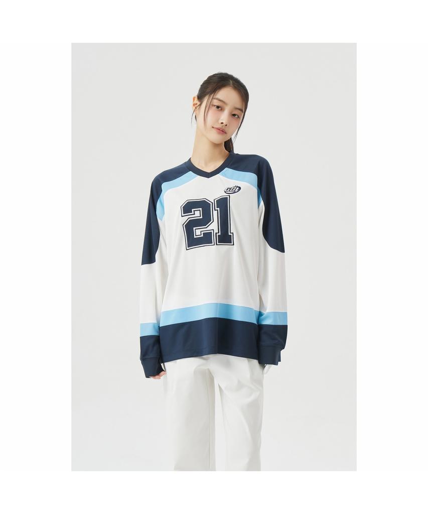 Goldeunbeeo (W) Mesh Hybrid Long T-Shirt G5Tam26351Ivx