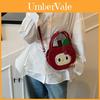 Adorable Sweet Hello Kitty Red Apple Design Mini Shoulder Bag For Daily Casual Use