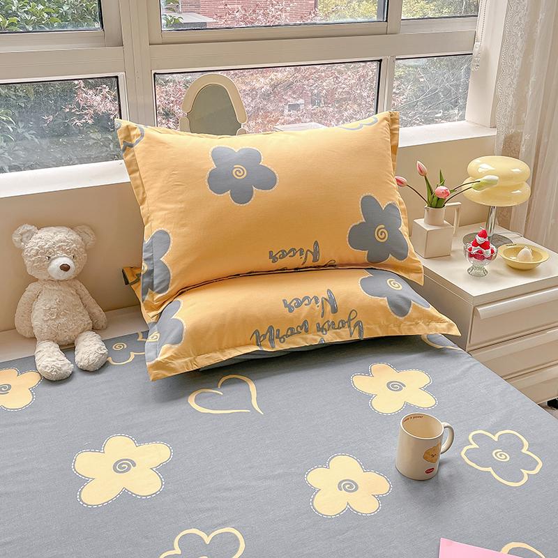 Blue Pure Cotton Pillowcase Pair - 2024 New Style 48cm X 74cm