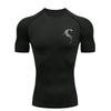 Dragon Pattern Men's Sports T-shirt Training Fitness Compression Short Sleeve Men's Fitness Athletic Tees Rashguard Sports Men's