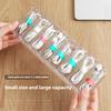 8-grid Transparent Data Cable Storage Box Desktop Phone Charger Charging Cable Sorting Grid Box Hub Sorting Organizer Shelf