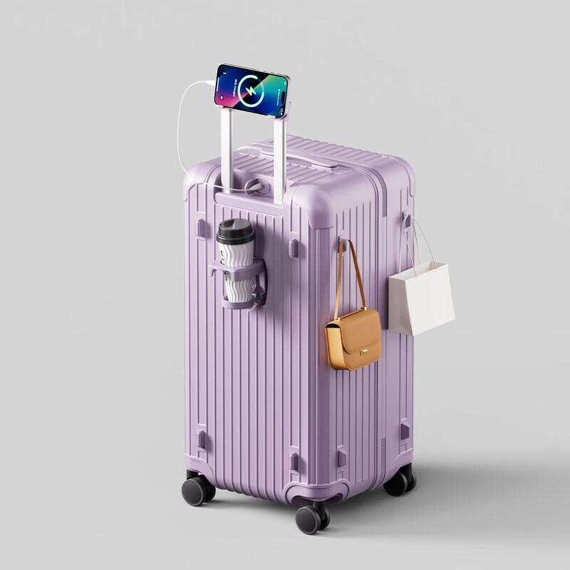 Expandable Front-Opening Zipper Suitcase