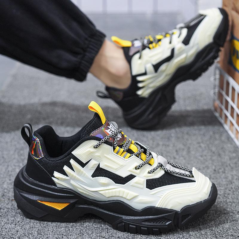 New Fashion Men And Women 's Four Seasons Comfortable Thick Sole Shoes Students Boys Girls Trending Soft Sole Breathable Casual Running Sneakers