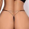 Womens Sexy Briefs Lingerie Micro Panties Low Waist Erotic Thongs T-Back Open Butt Stretchy Mini G-Strings Bikini Underpants