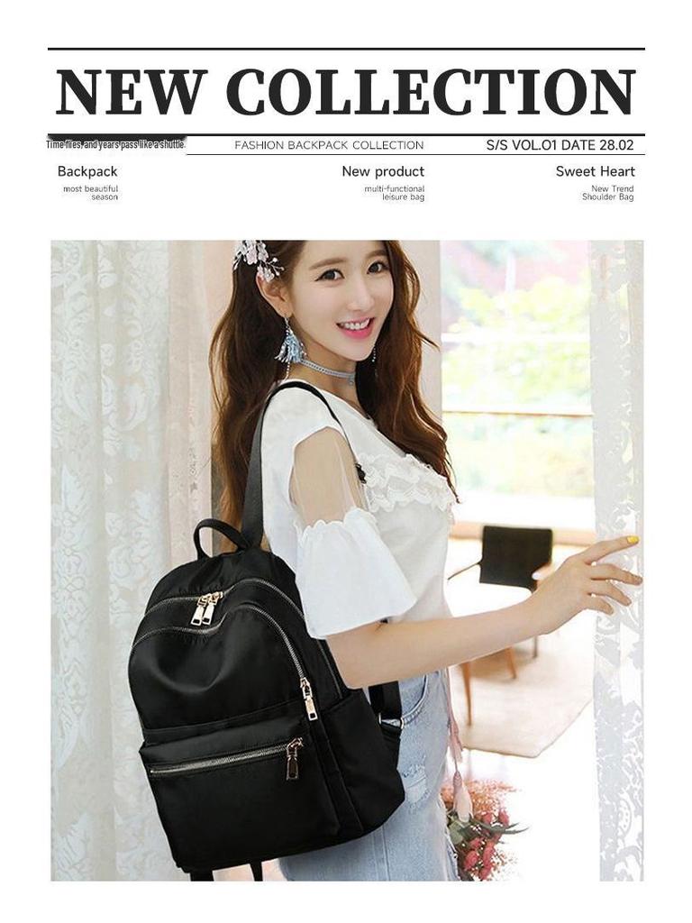 Trendiger Vielseitiger Rucksack im Koreanischen Stil für Damen: Großes Fassungsvermögen, Wasserdicht, Reise- & Wickeltasche