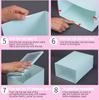 Scatola portascarpe trasparente, organizer tipo cassetto, scarpiera, scatola impilabile in plastica, contenitore separato, semplice scarpiera