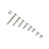 M2.5 A2 Stainless Steel Hex Socket Screws Bolt With Hex Nuts Assortted Set(Flat Head)