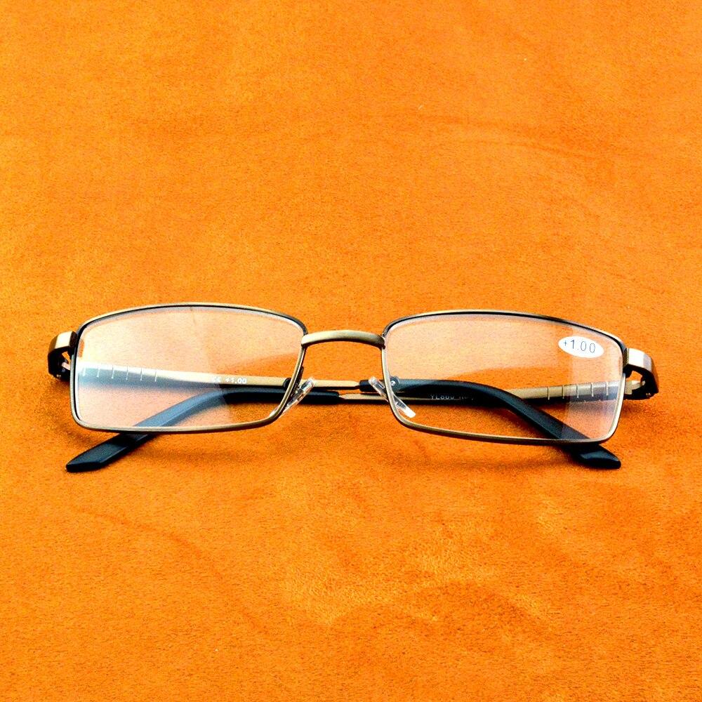 Vollrand-Lesebrille aus AL-MG-Legierung für Herren, ultraleicht, Business, Luxus, +0,75 +1,00 +1,25 +1,5 +1,75 +2,00 +2,25 +2,5 +2,75 +3 bis +4