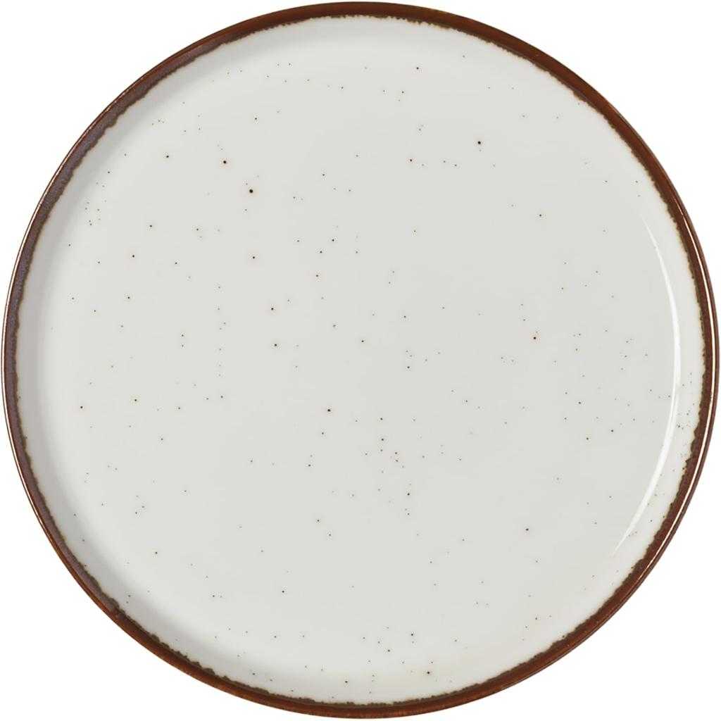 Aito Seisakusho Microwave and Dishwasher Mino Made in Product Number 567044 "Grain" Plate, Safe, Brown, Medium, Approx. 15cm, Ware, Japan,