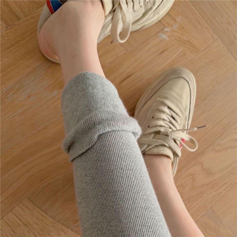 

Women s Gray Ribbed Lamb Fleece-Lined Leggings, Warm & Tight-Fitting for Spring, Autumn, and Winter Large Size, XL, 115-150 jin