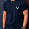 Fashion Printed Short Sleeve Loose Crew Neck Top Casual T-Shirts Men’s