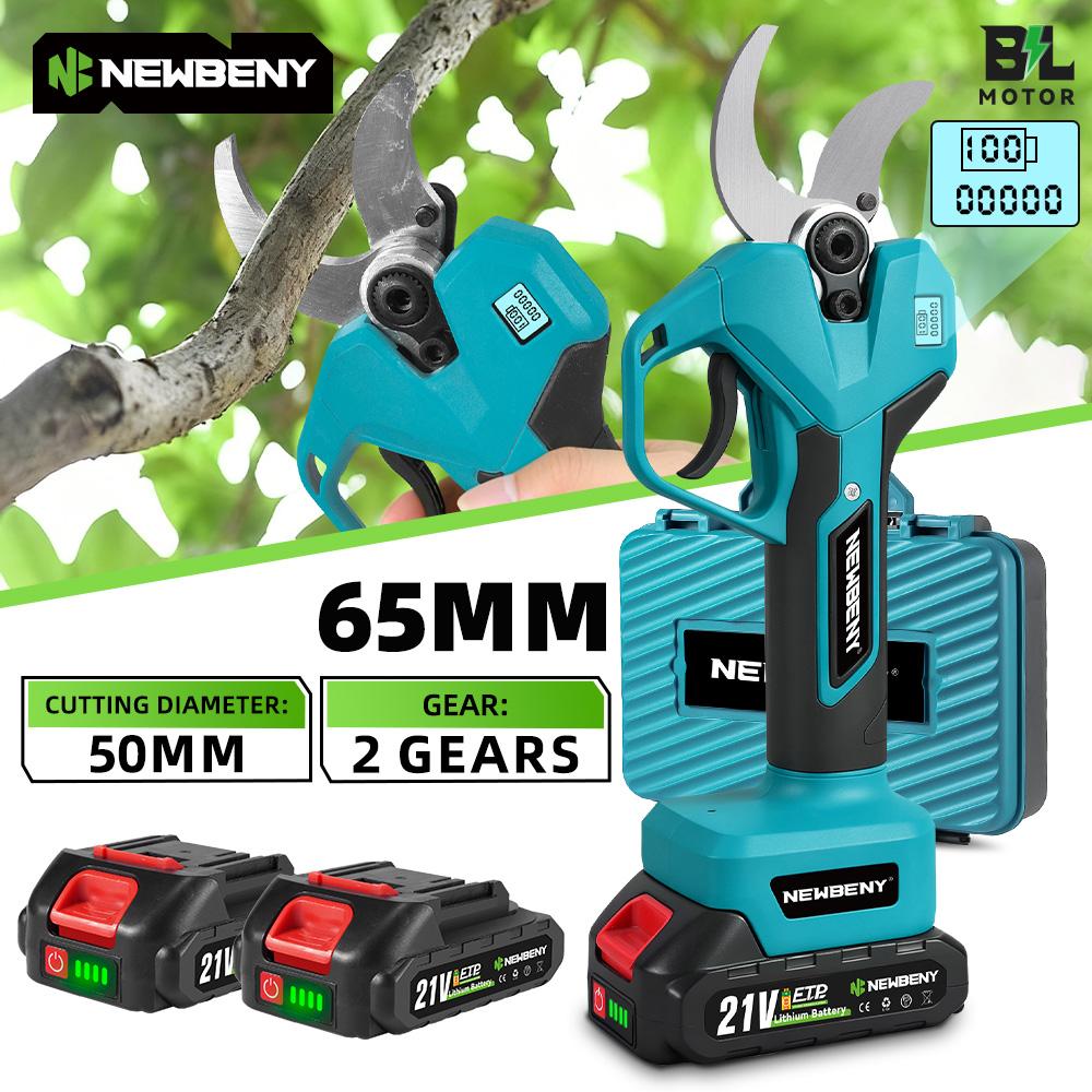 Newbeny 2 Gänge 65mm Bürstenloser Elektrischer Astschere Obstbaum Bonsai Astschere Elektrowerkzeuge Für Makita 18V Akku Stift