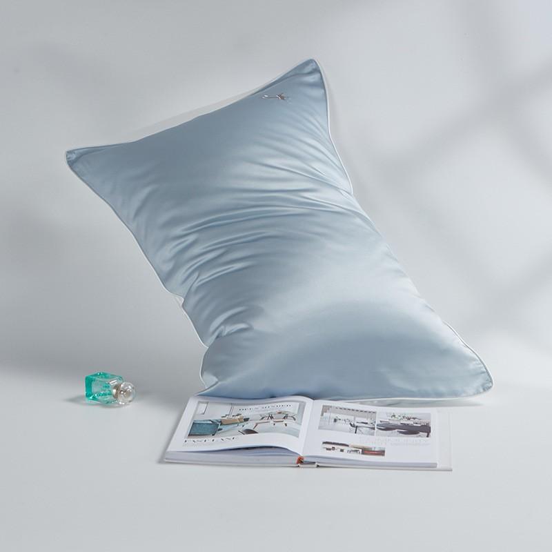 100% Pure Mulberry Silk Pillowcase 19 Momme Satin Weave Zipper/Envelope Bedding Comfort