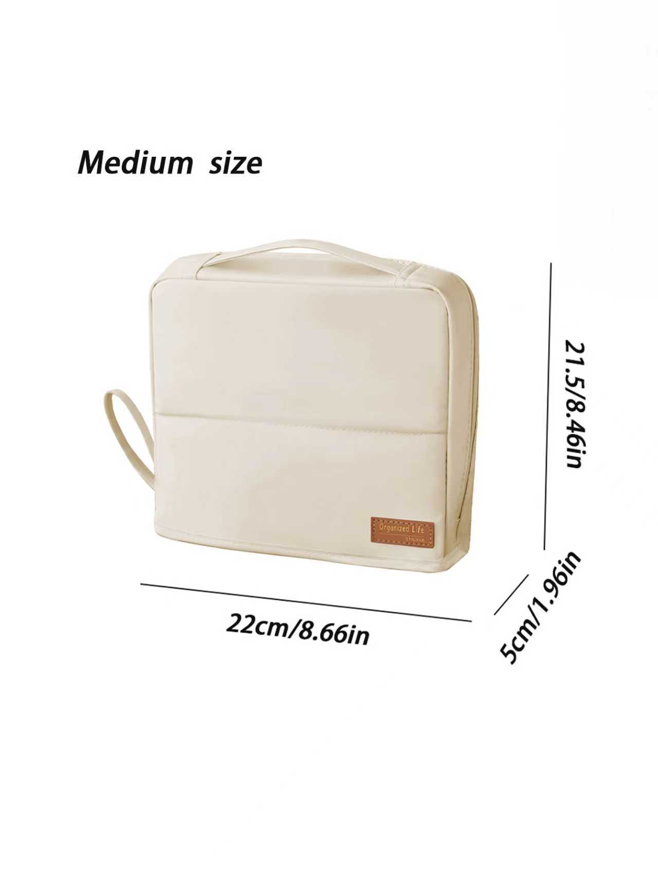 

New Large-capacity Cosmetic Bag, Multi-functional Leather Upright Cosmetic Bag, Portable Waterproof Cosmetic And Toiletries Bag.