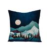 Home Landscape Polyester Pillowcase Home Digital Printing Sofa Cushion Waist Pillowcase