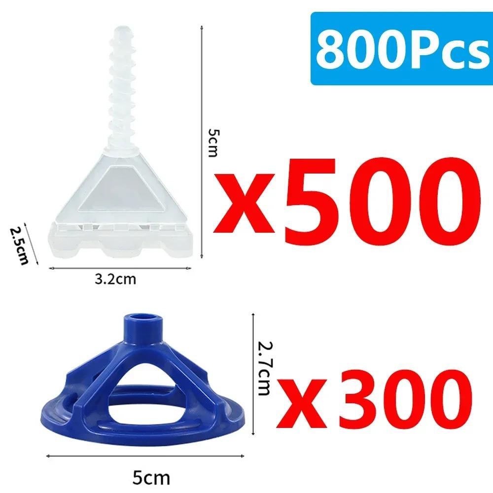 50/500/800 stuks spiraalvormige keramische tegelnivelleringsclips, afstandhouders, spanbanden, wiggen voor het leggen van tegels, wand- en vloerbevestiging, bouwgereedschap