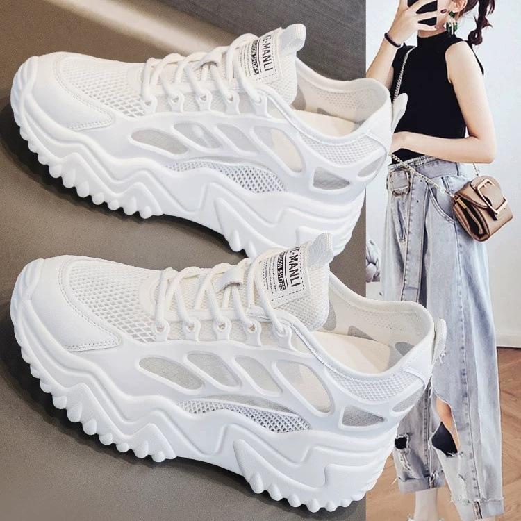 Summer heightening women's shoes mesh breathable mesh shoes 2026 new platform sandals women's summer