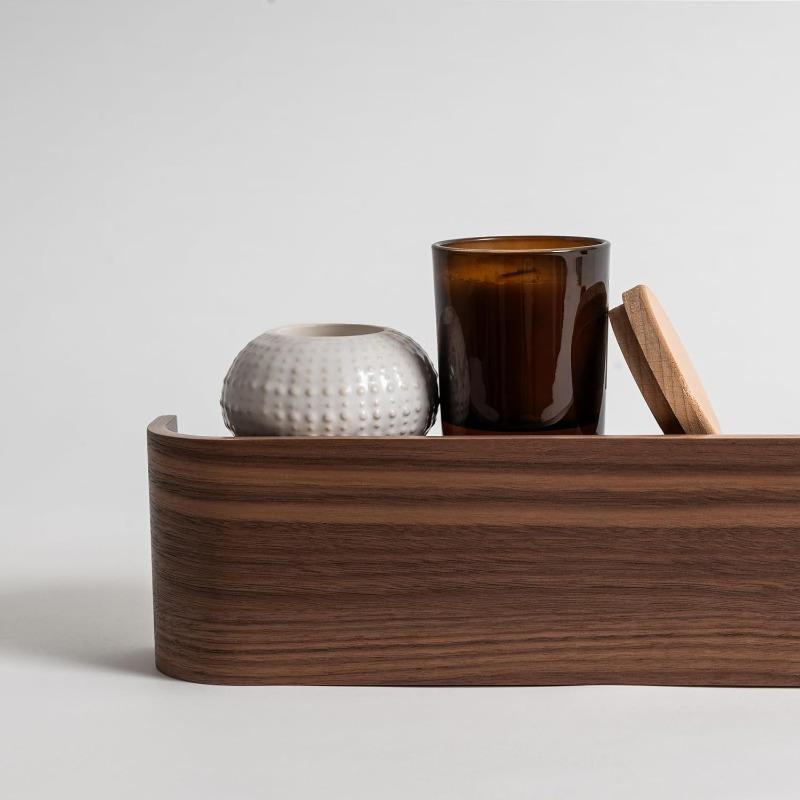 Wieszak ścienny na płaszcze, Wieszak na płaszcze o nowoczesnym designie z ukrytymi haczykami ściennymi - Panel z forniru z litego drewna Orzech, 1 szt.