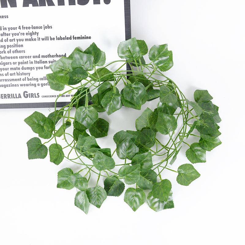 1/3Pcs 2.1m Ivy Green Fake Leaves Garland Artificial Plant Vine Hanging Home Garden Decor Wedding Party Wreath Leaves Supplies