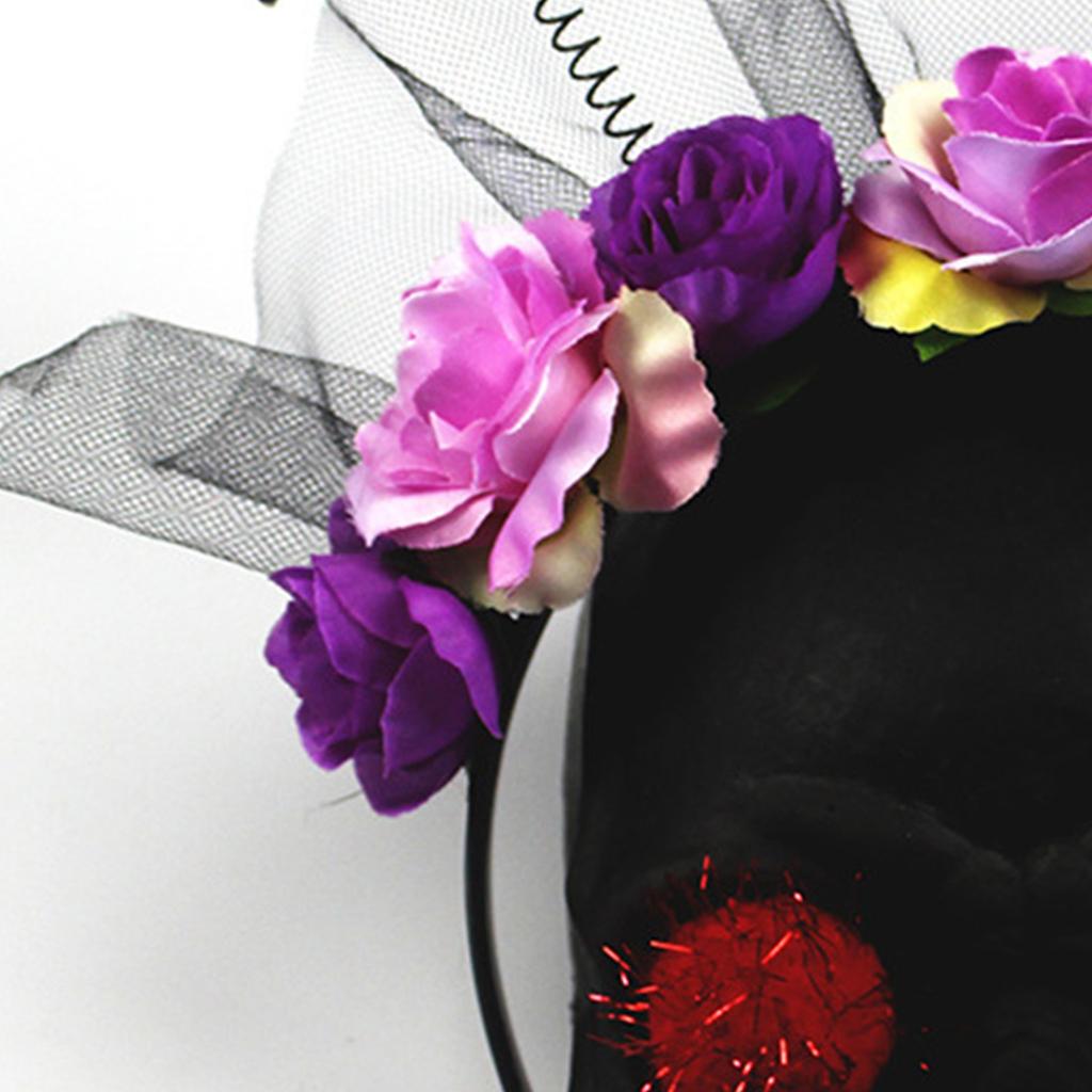 Witch Headband Children Dress Up Flower Headwear Hair Accessories for Children Witch Costume Supplies Props