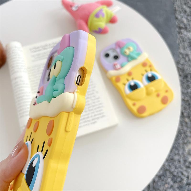 SpongeBob & Squidward PVC Anti-fall Protective iPhone Case