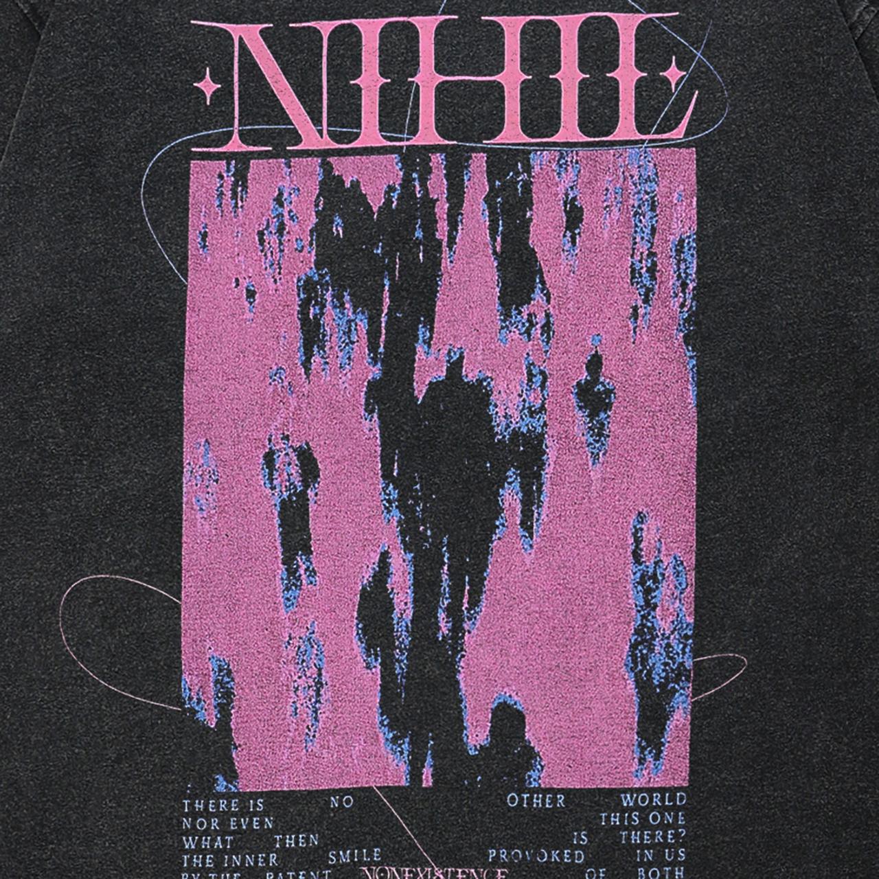 Футболка унисекс с рисунком Crowd Shadow 2024 Streetwear M чёрный — фото 3