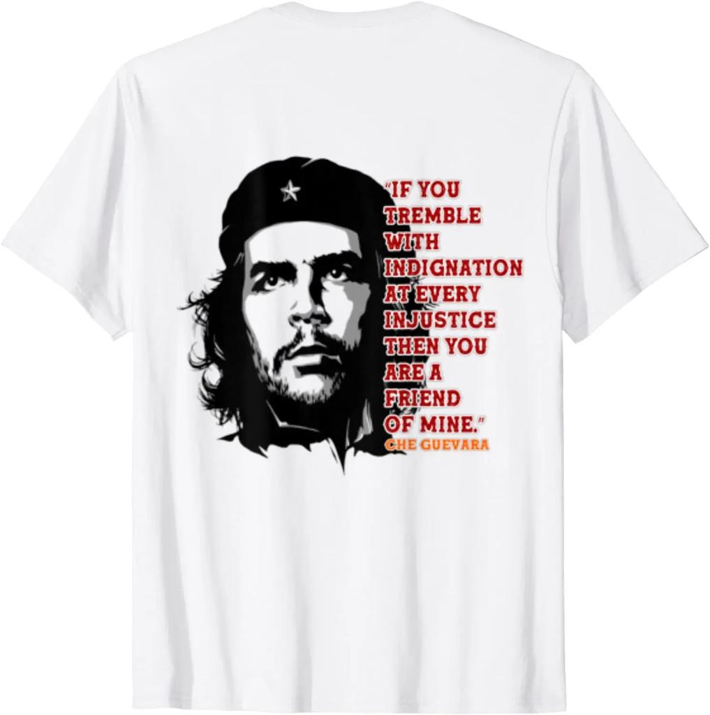 Koszulka Che Guevara Koszula Rebeliancka Kubańska Koszulka Rewolucyjna Guerrilla Casual z Krótkim Rękawem Męska damska Koszulka Cool T-shirt z Okrągłym Dekoltem
