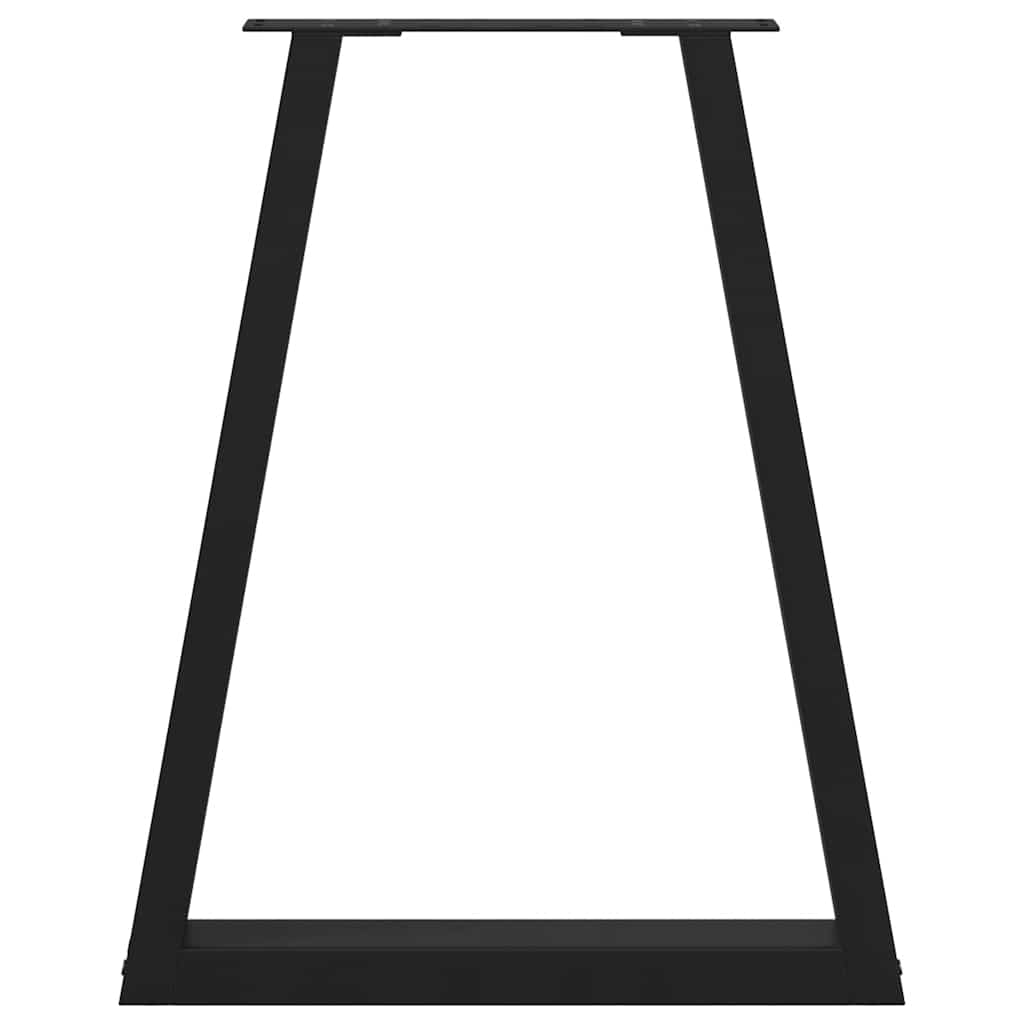 Vidaxl Nogi Do Stolika Kawowego, 2 Szt., Czarne, 60X(72-73) Cm, Stal