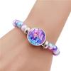 K-Pop Demon Hunters Handmade Glass Bead Bracelet Huntr-X Rumi Zoey Mira Bangles Unisex Jewelry Accessories Fans Gift