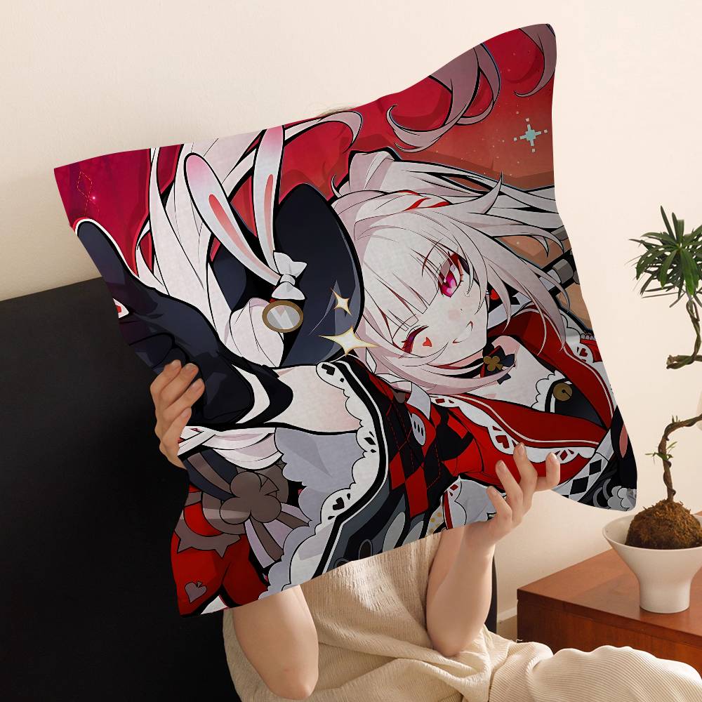 Honkai Star Rais Game 4545cm Cushion Cover Pillow Cover Decor Pillowcase Home Pillowcase For Couch Pillow