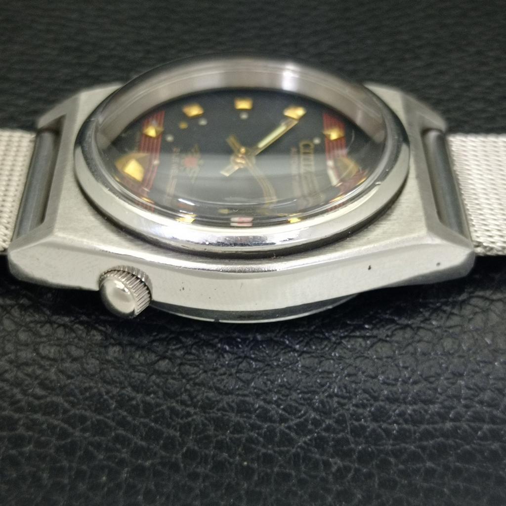 AUTOMATISCHE VINTAGE CITIZEN 8200 JAPAN HERREN ORIGINAL ZIFFERBLATT UHR a702157-5 R208-a702157