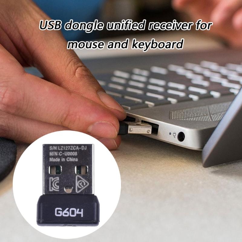 Quick Install Wireless Mouse Receiver Signals Transmitter Compactly Travel Friendly Design for G604 Mouse Connectivity