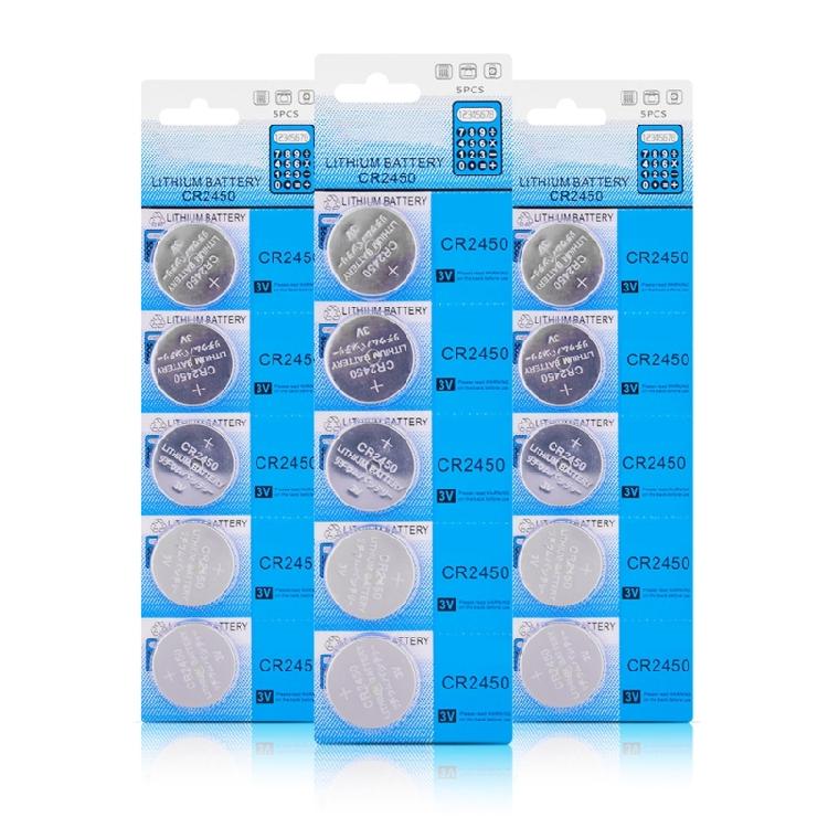 Long Last CR2450 Batteries CR2450 Coin Battery for Automotive Key Reliable Power Performances and Easy Replacement