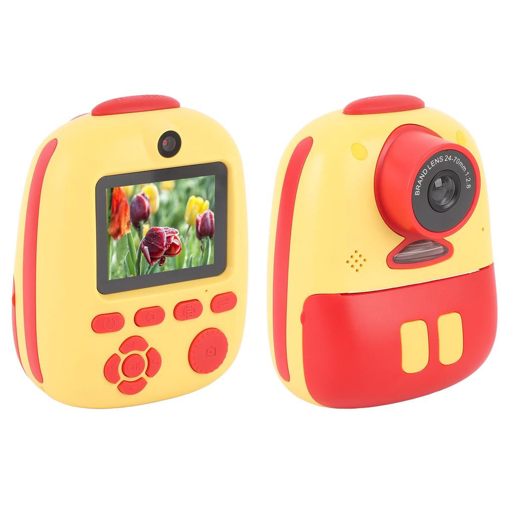 Print Digital Camera 26MP HD 2 Inch Screen Cute Portable Camera with LED Light 32G Memory Card for Birthday Xmas Gifts